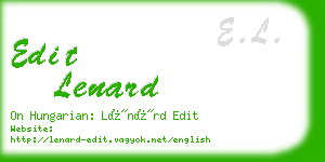 edit lenard business card